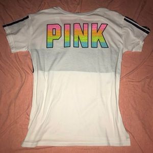 PINK vneck tee